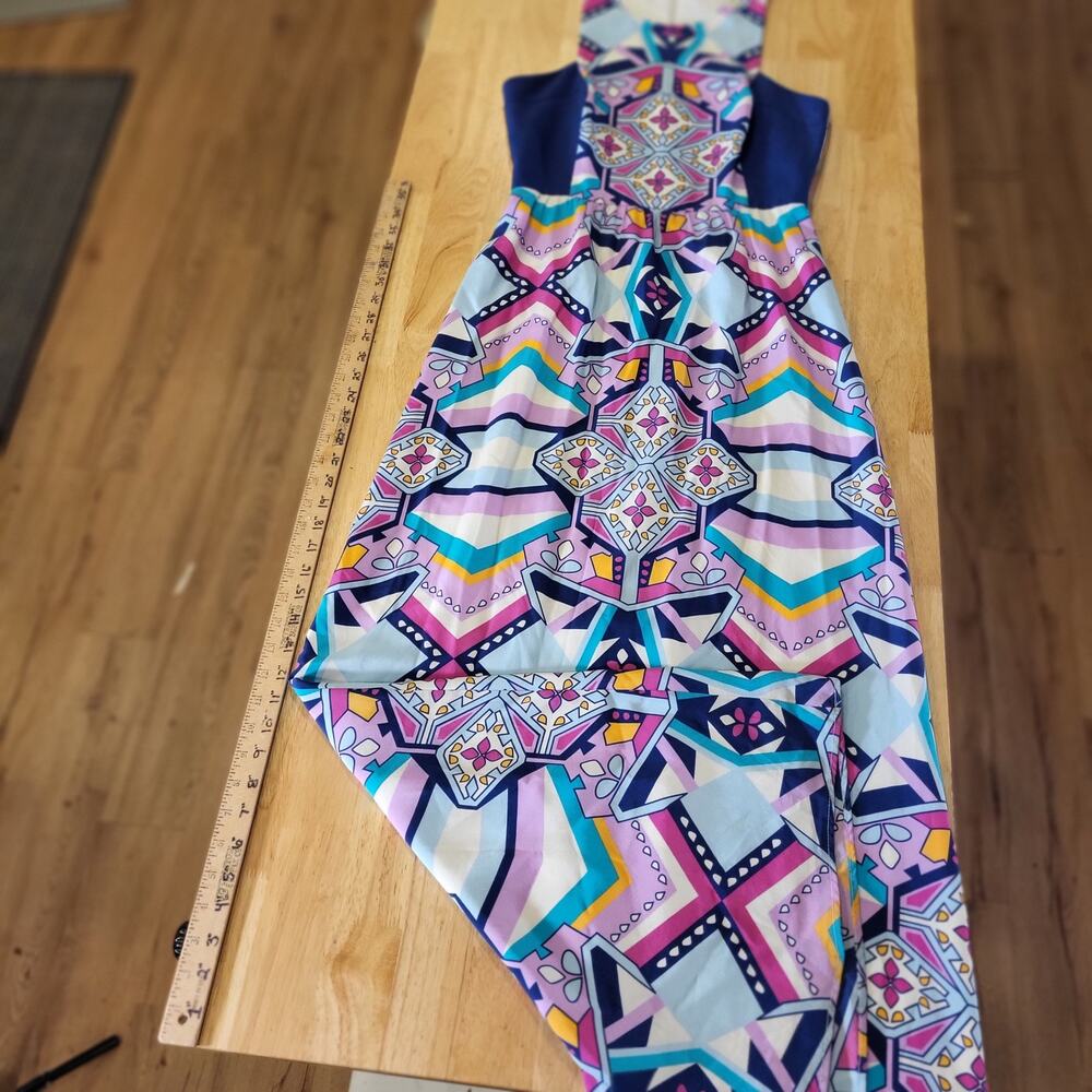 Annie Griffin Max Geometric Print Colorful Purple Pink Size 2